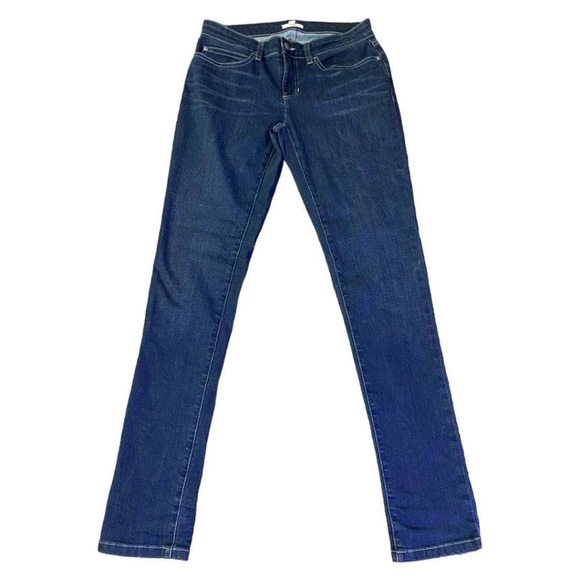 EILEEN FISHER Dark Wash Organic Cotton Blend Skinny Jeans Womens Size 4 - Picture 2 of 6